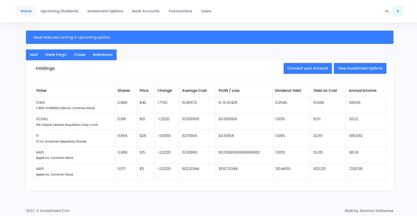  Dli  Investment  Crm